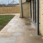 Sandstone patio installation in limerick